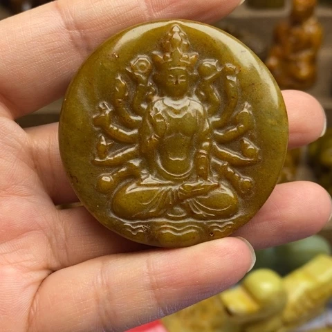 蛇纹石玉未镶嵌颈饰11