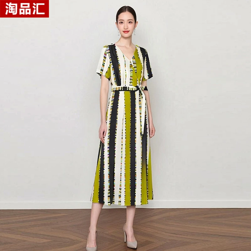 【F-3】OLSB女装气质长裙复古收腰连衣裙1320白多色正码