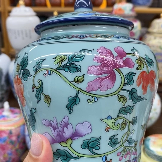 瓷片陶瓷茶叶罐密封罐