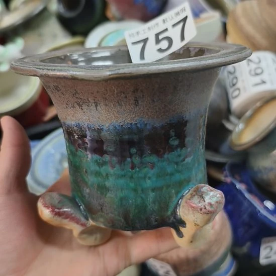 景德镇手工高温陶瓷：内10外口13口高12微瑕手捏