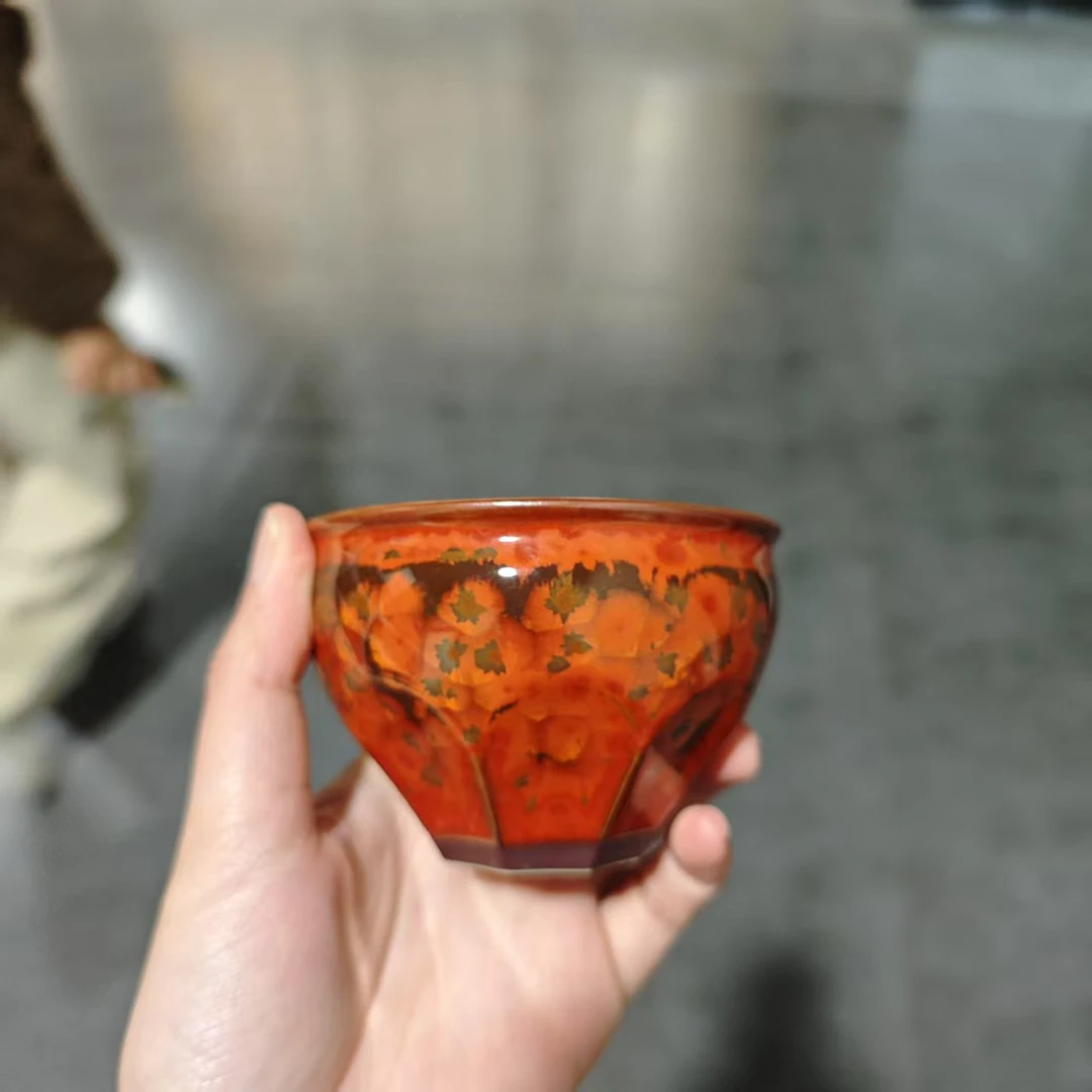 范泽锋茶盏文殊兰(金柿红)TM0067