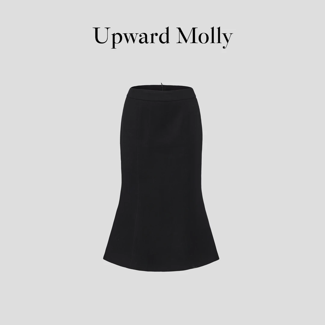 Upward Molly【玛德琳】气质羊毛复古高级感高腰鱼尾半身裙