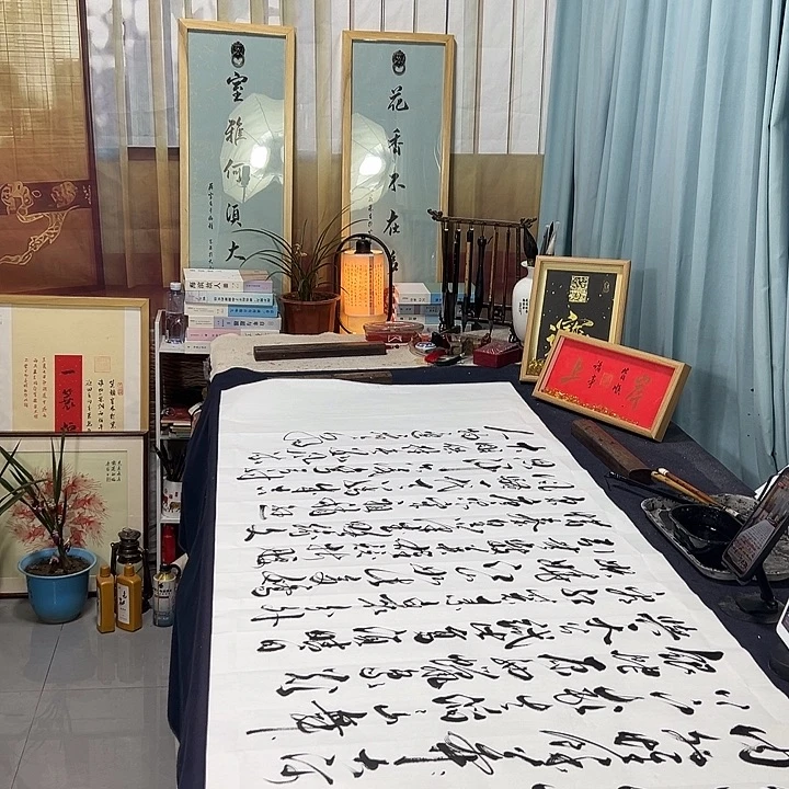 书法沁园春雪六尺宣纸