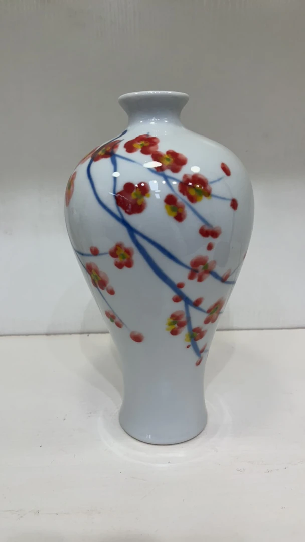 景德镇高温陶瓷摆件花瓶 手绘花瓶