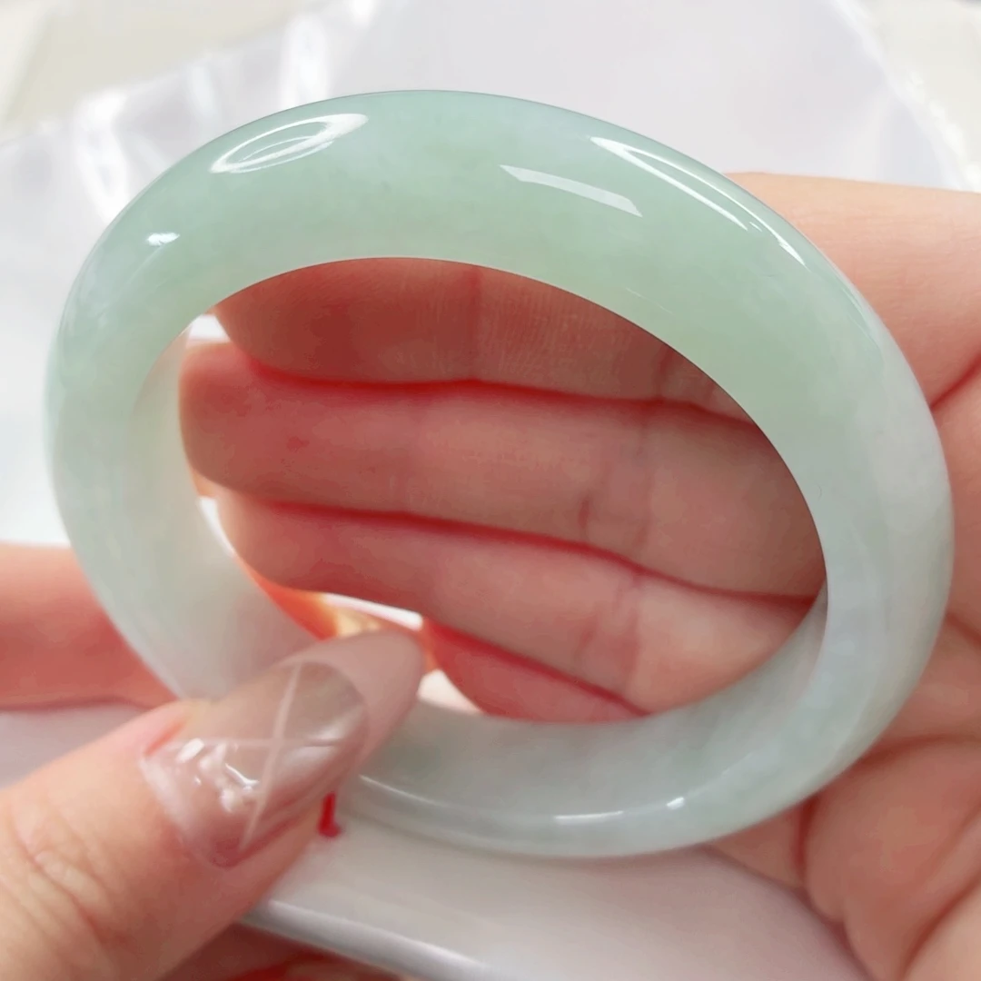 翡翠未镶嵌手镯56x065