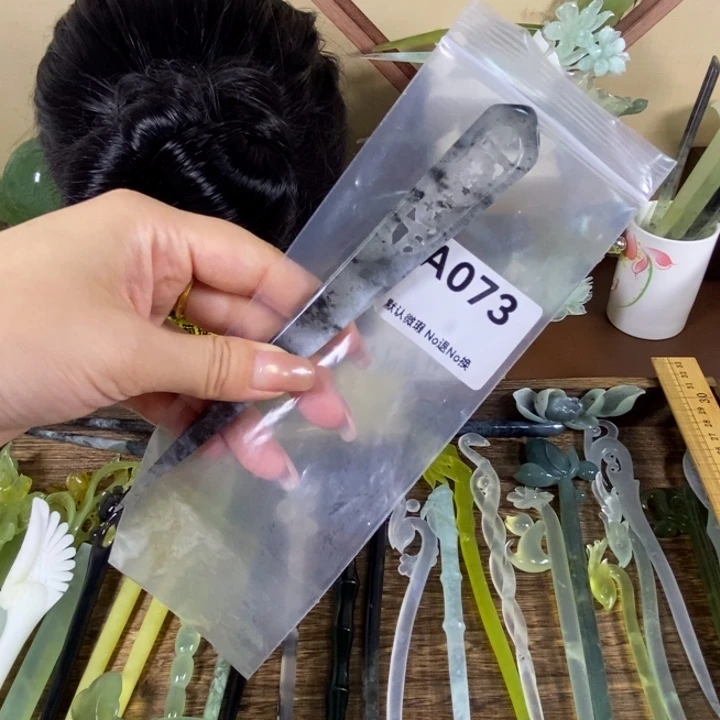 未镶嵌蛇纹石玉发饰