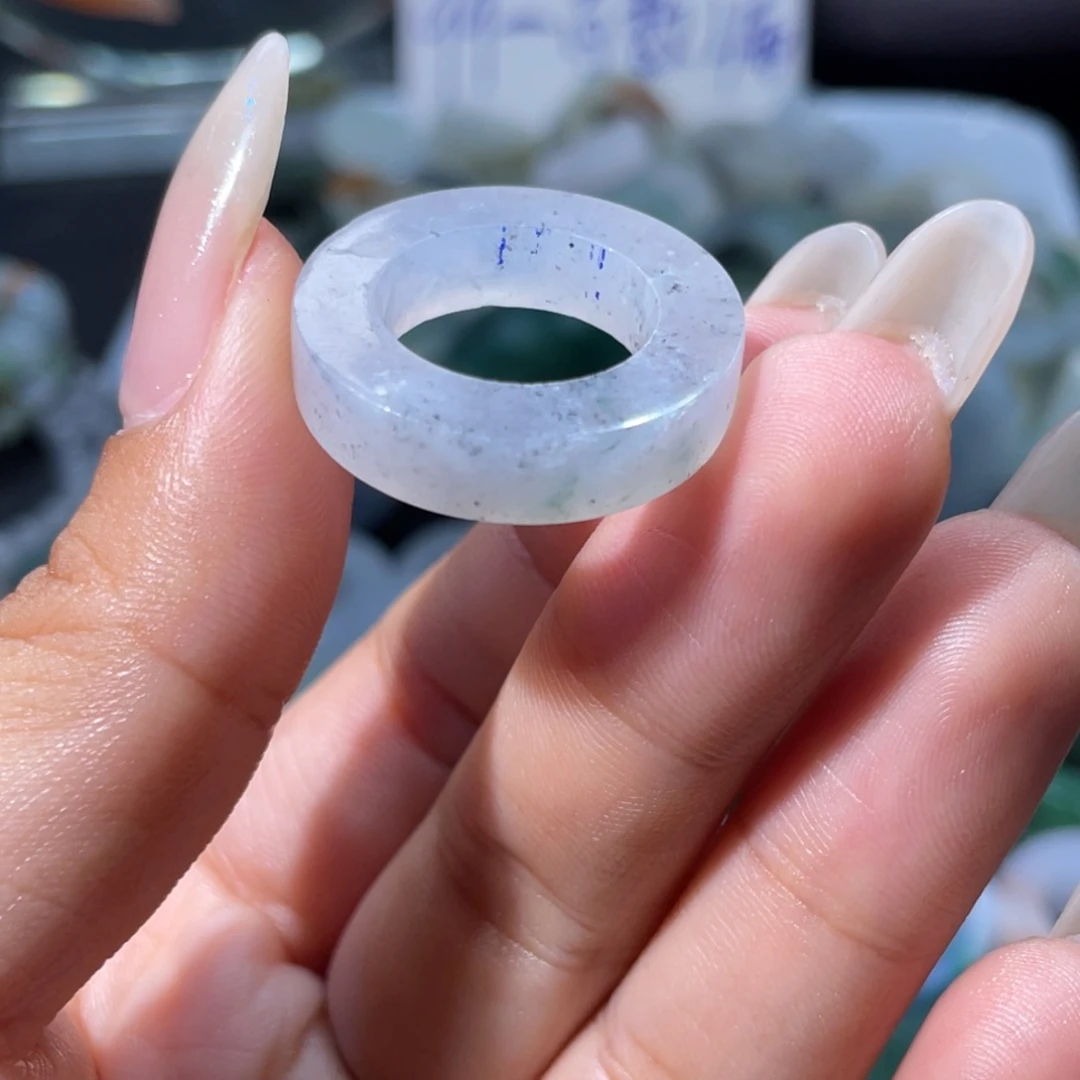 定制翡翠未镶嵌天然翡翠11-19圈有纹