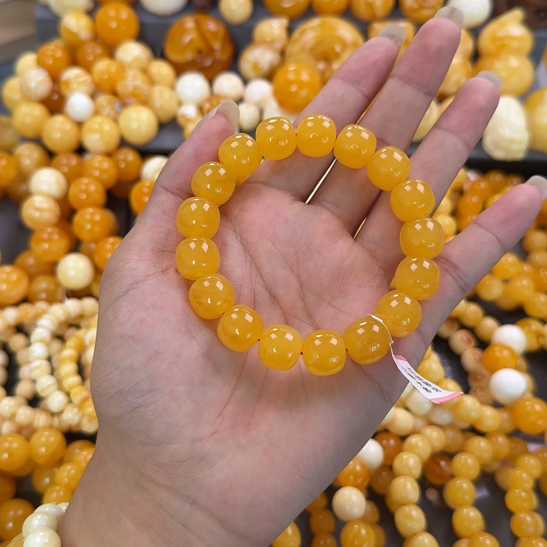 蜜蜡未镶嵌珠宝奇石同料14mm