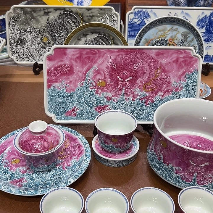 摆件景德镇陶瓷艺术展演厅及艺术展演