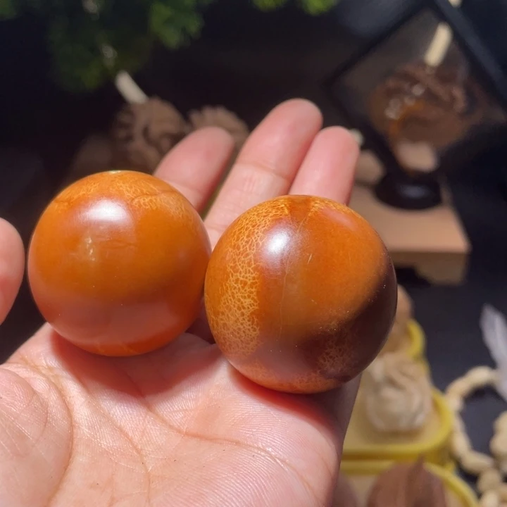 桃核吊坠橄榄核手球微瑕37