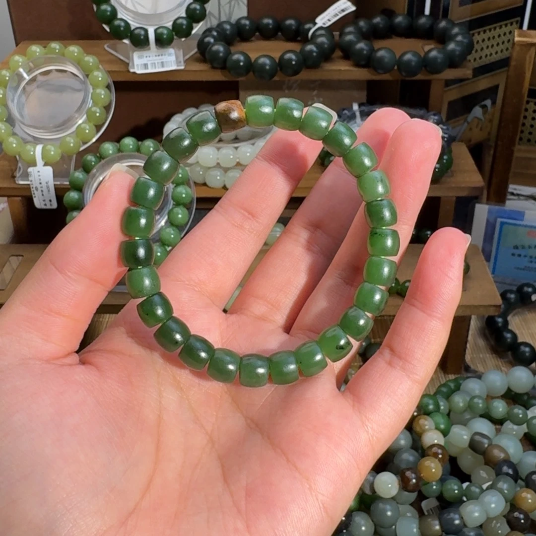 和田玉未镶嵌手链