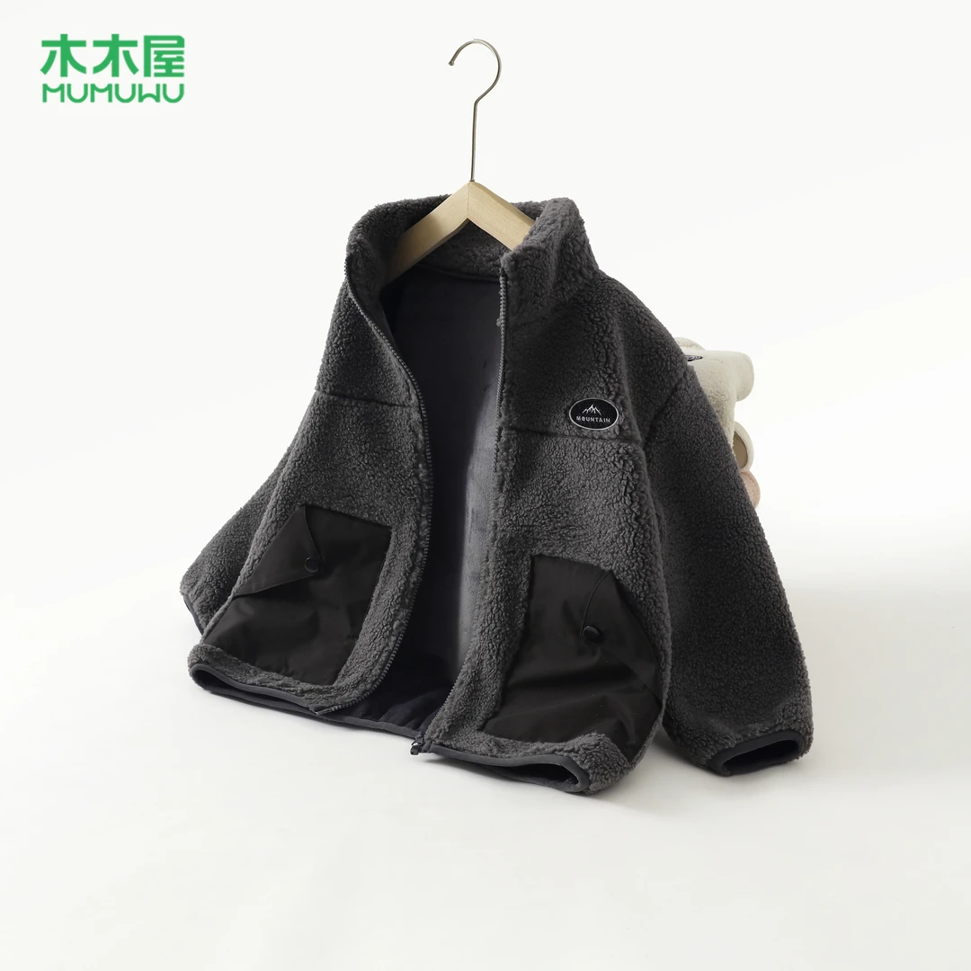 【田野主推】【顾奈】木木屋毛毛外套时尚百搭加厚保暖上衣CTDYJ395