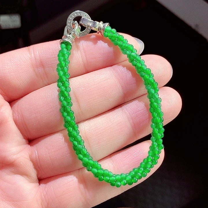 翡翠手链未镶嵌天然翡翠手链未镶嵌