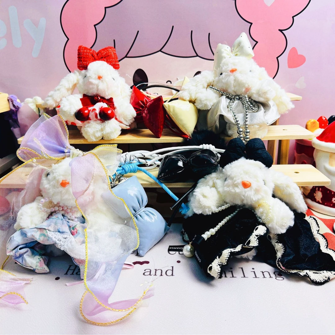 【兔子拆】秋冬毛绒包挂车挂高端手机链diy可爱创意潮玩