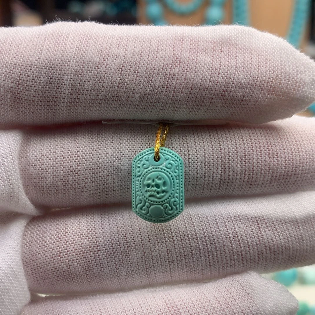 绿松石未镶嵌珠宝奇石9.6mm