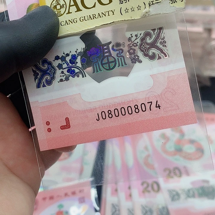 塑料南**航蛇钞080008074一张5龙珠