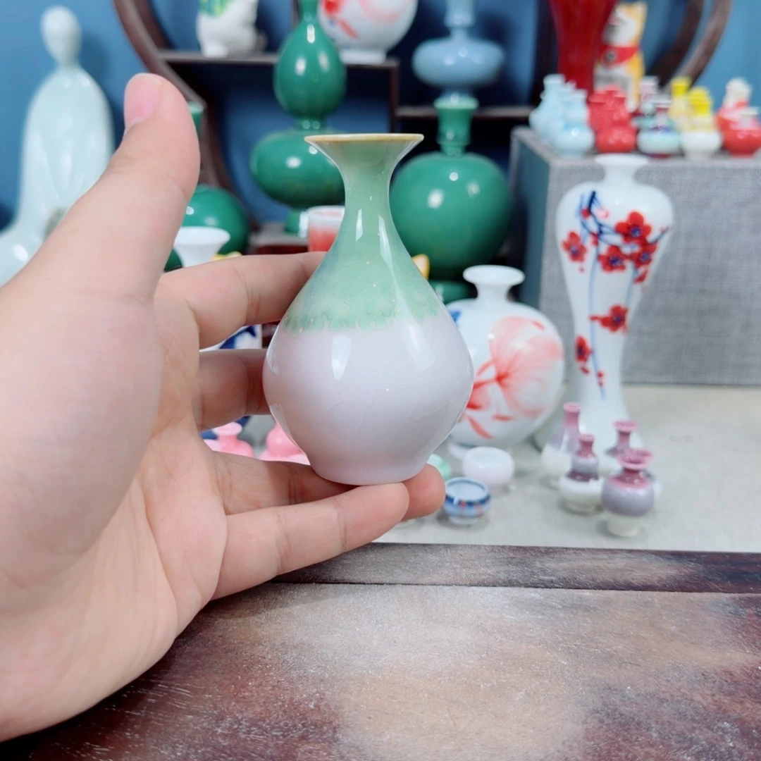 陶瓷手工小花器摆件