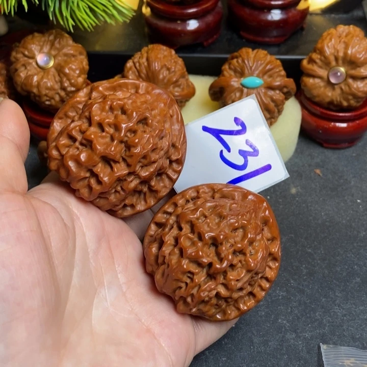 文玩核桃把件45官帽231