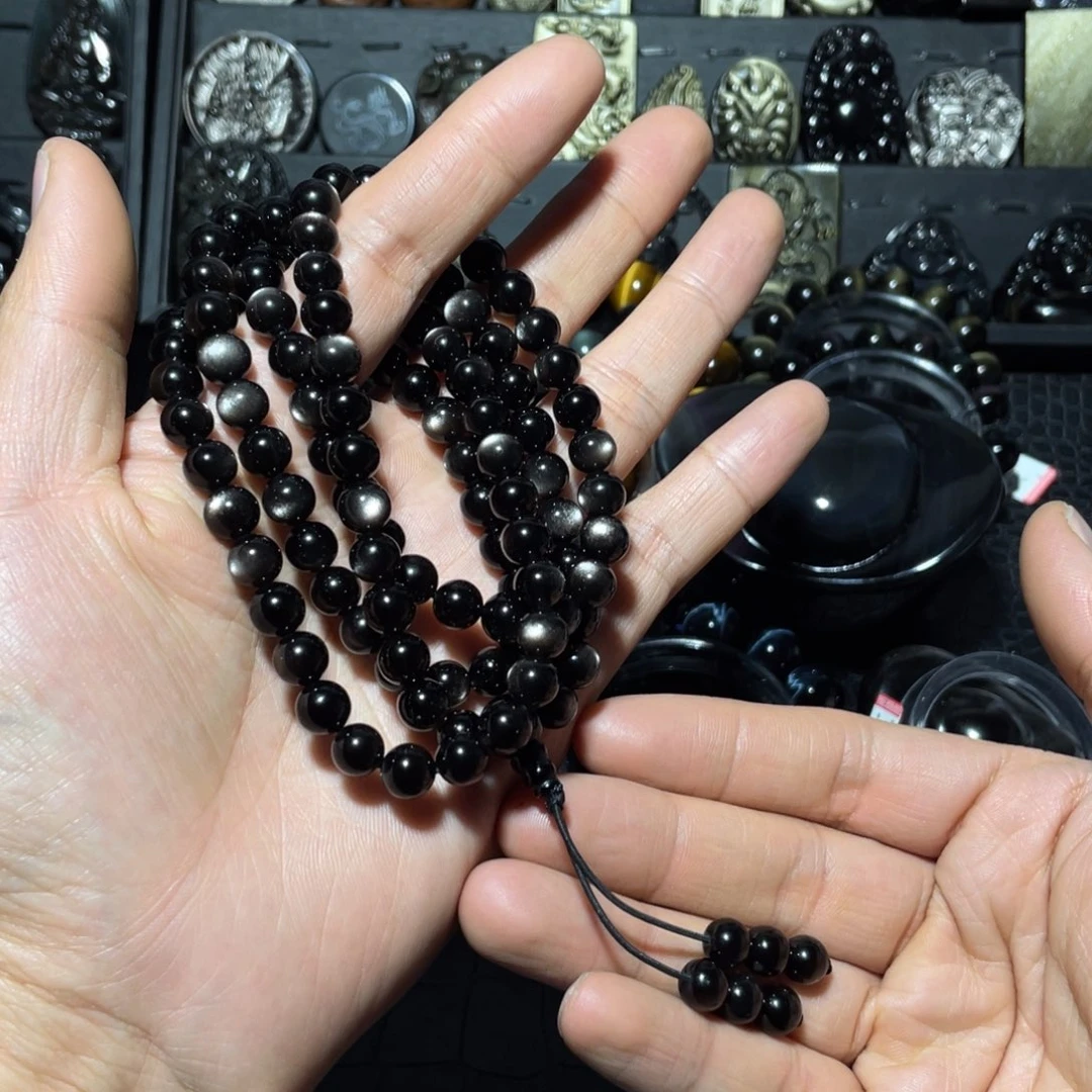 黑曜岩手链未镶嵌我