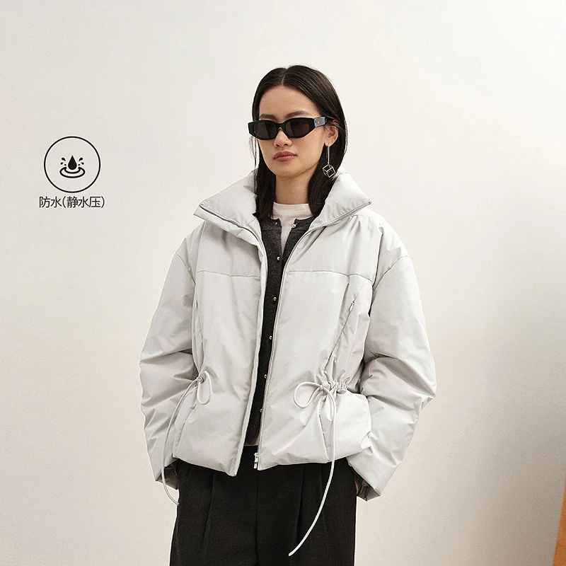 【商场同款】LESS2025年冬新款宽松立领长袖休闲羽绒服2P0C17550