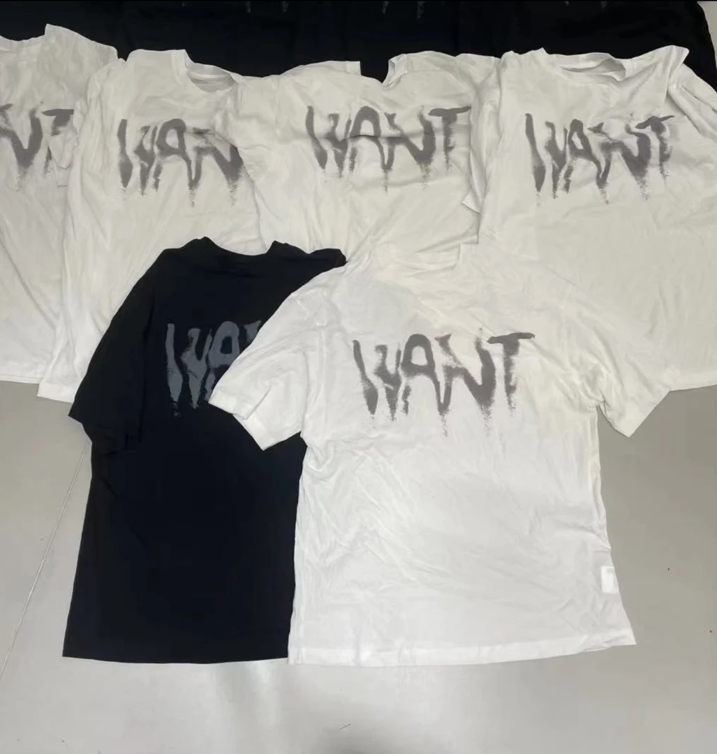 LIS&Az-印刷纸片字母 tee CT12122