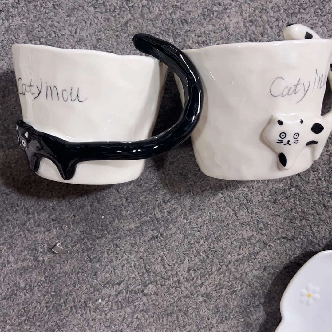 2只杯子陶瓷餐具陶瓷