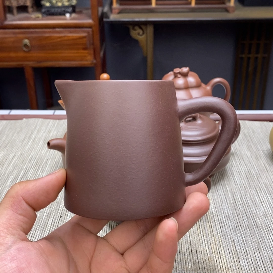 紫泥茶壶纯手工公道杯