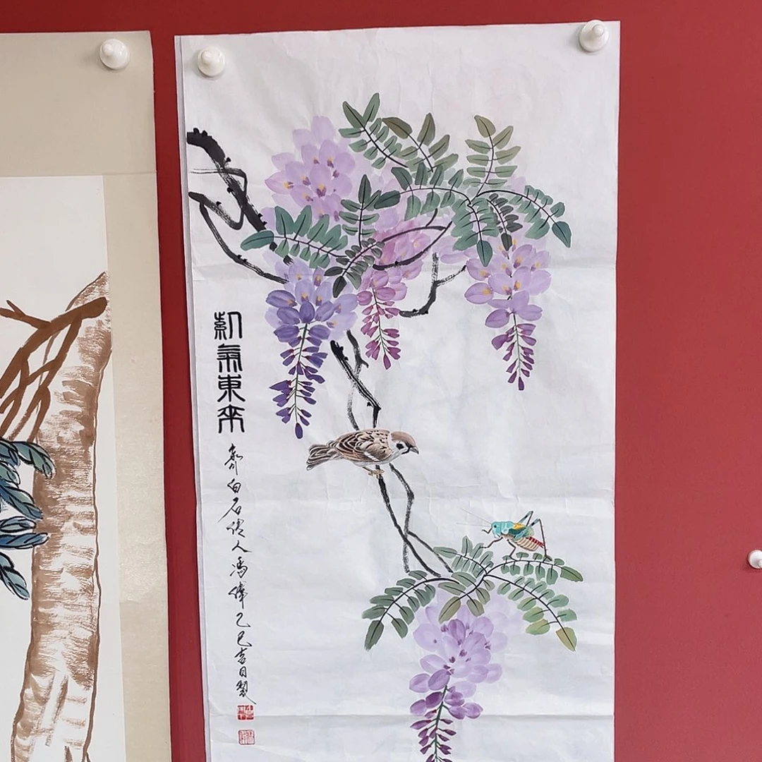 国画冯伟老师手绘国画作品音浩