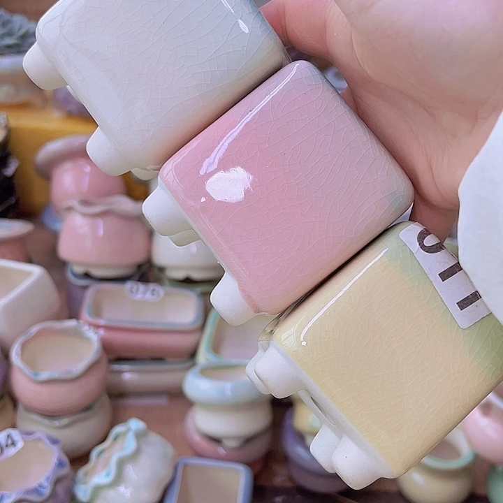 红陶陶瓷花盆当场满12包邮