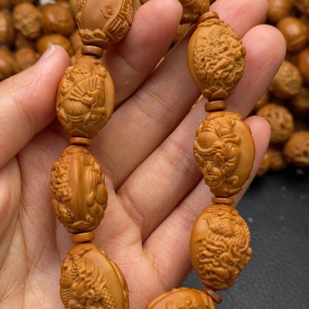 手串橄榄核龙财神1.7