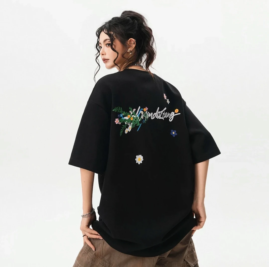 【蒸蒸潮服】巨百搭耐看之设计感百搭宽松短袖T恤