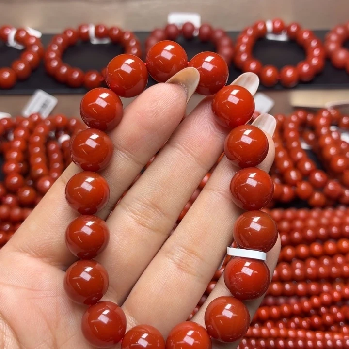 悦***e玛瑙/玉髓未镶嵌天然玛瑙手串多圈