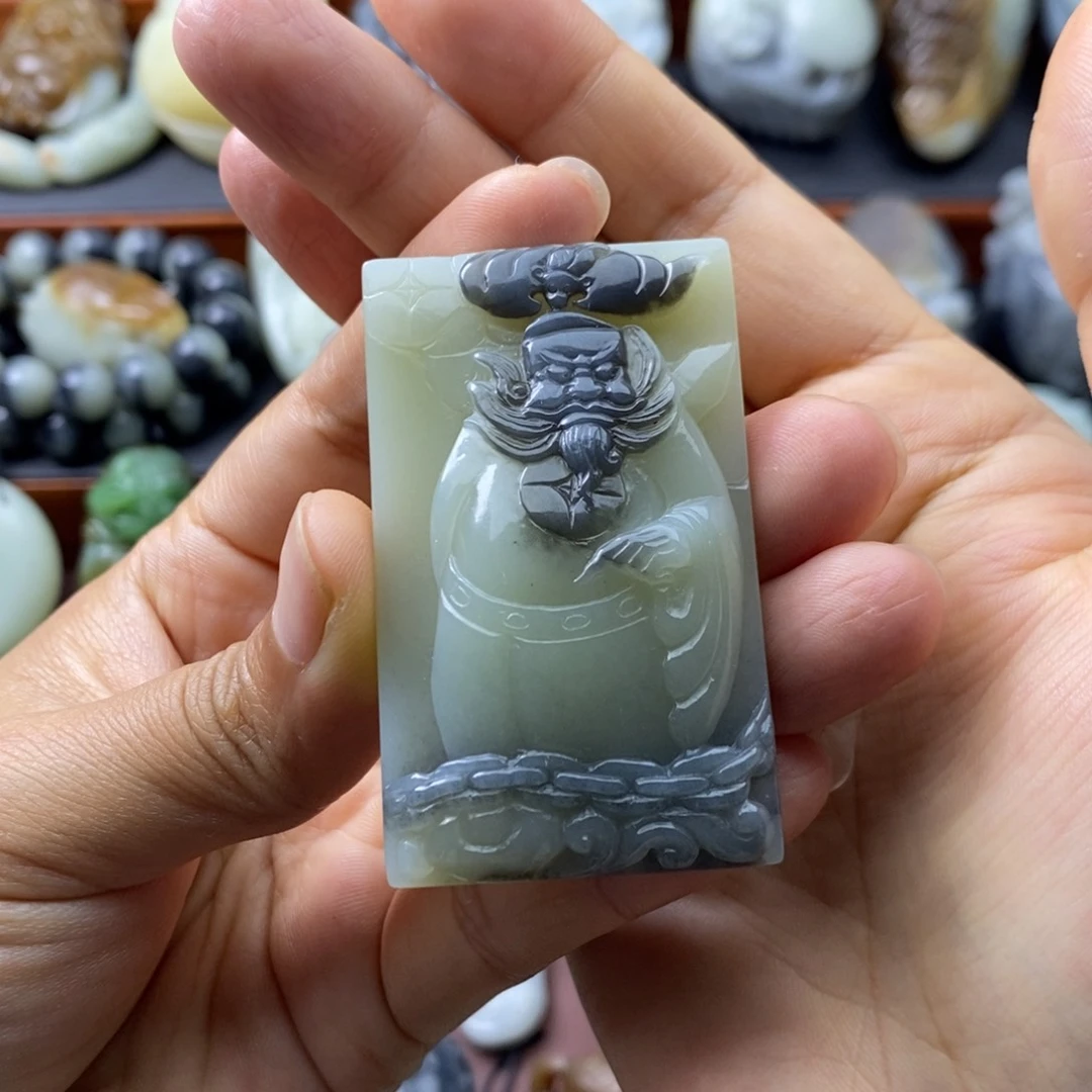 和田玉未镶嵌挂件