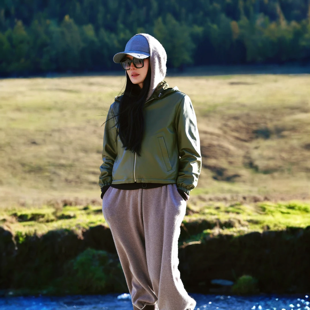 【雪国远山】皮外套 双面可穿/100%羊皮