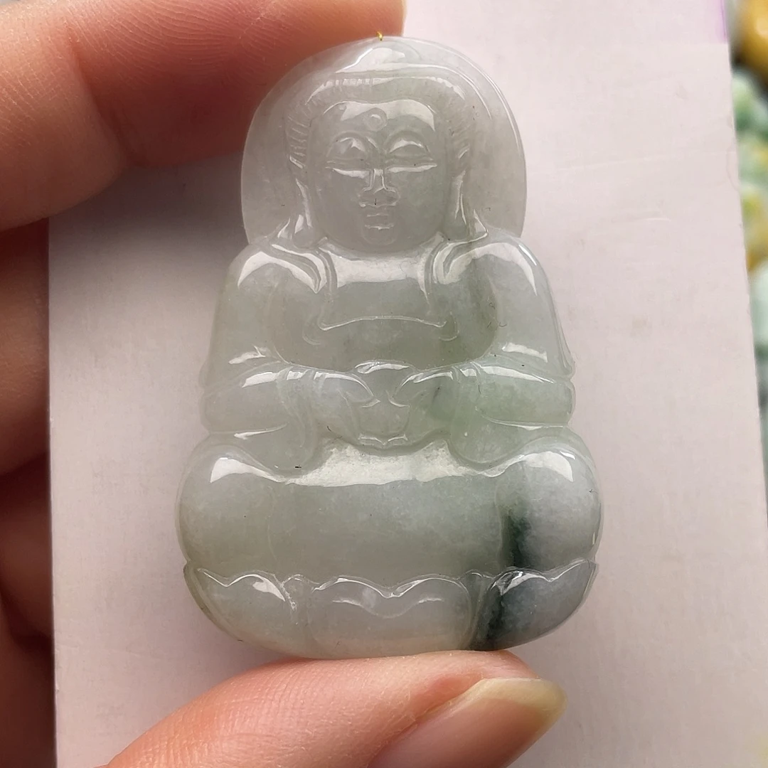 翡翠未镶嵌颈饰翡翠观音