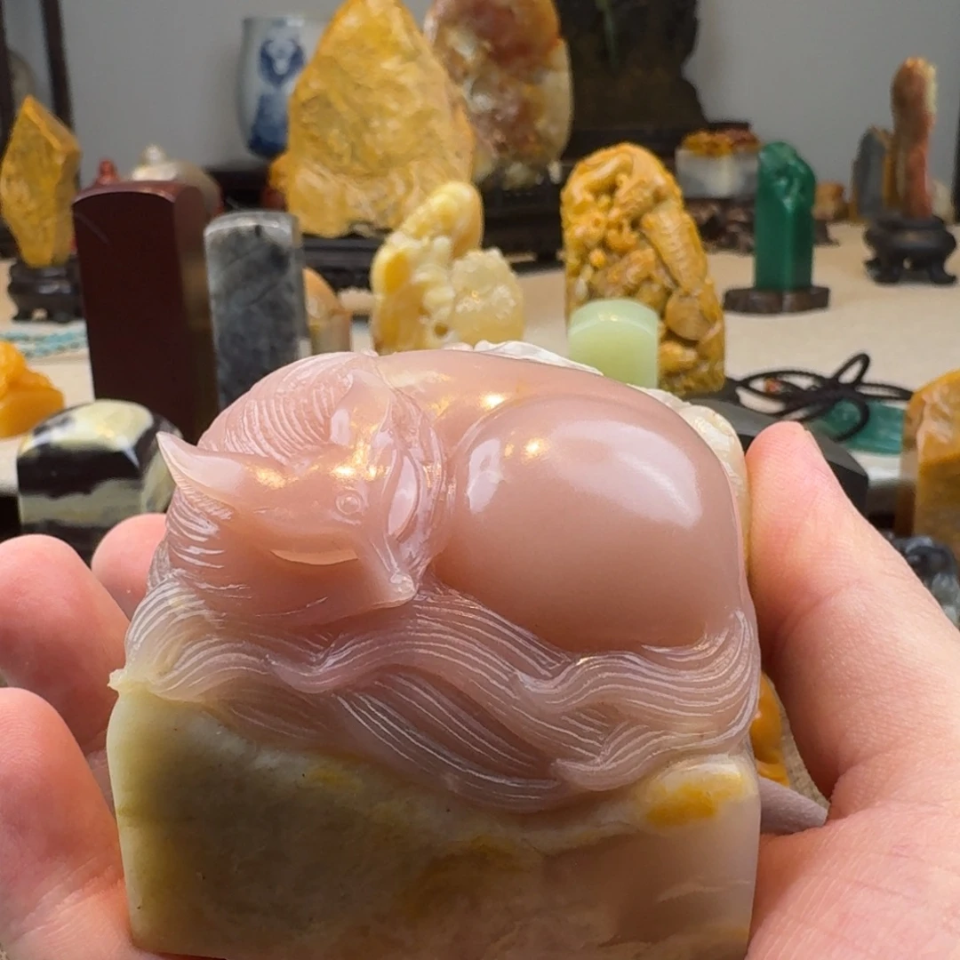 C***n巴林石印石巴林美人红113