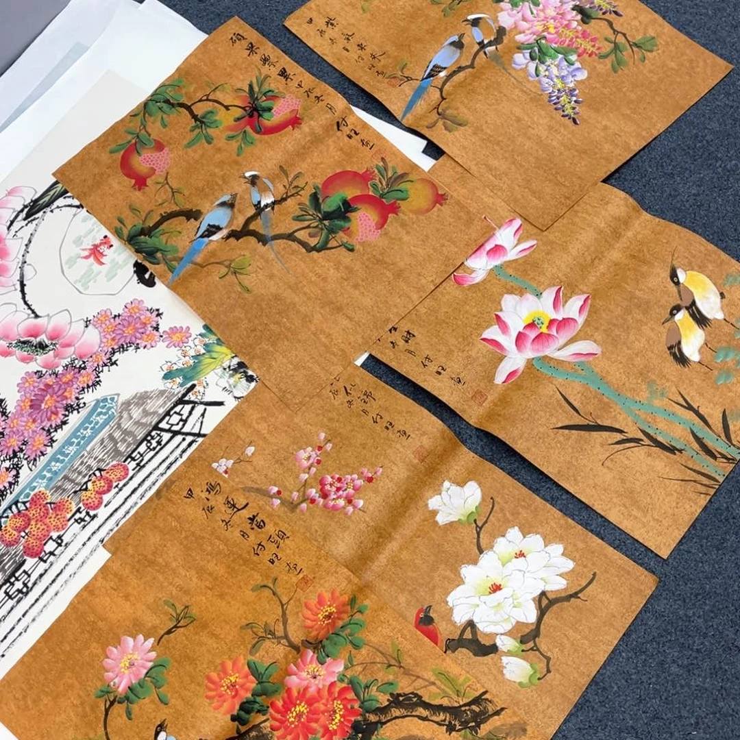 国画宣纸纯手绘字画