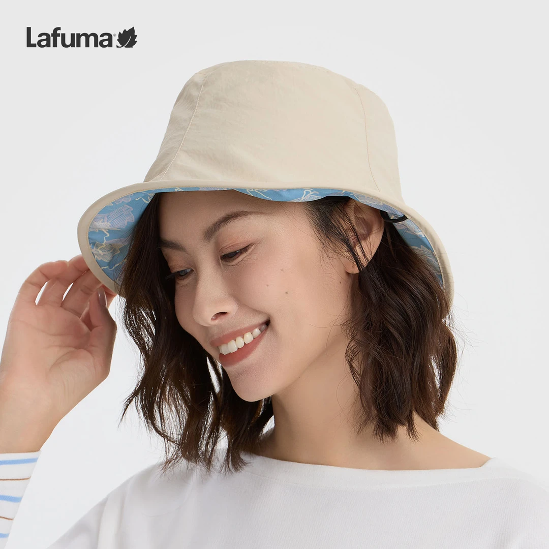 LAFUMA乐飞叶户外25双面穿戴渔夫帽女休闲遮阳宽檐帽子LEHE5CC07