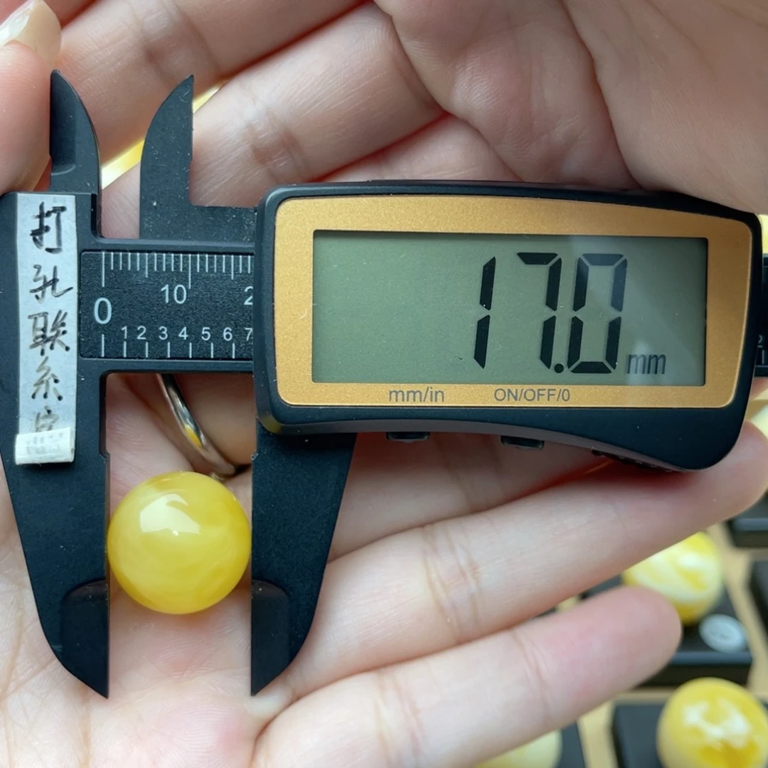 未镶嵌琥珀裸石蜜蜡圆珠梦