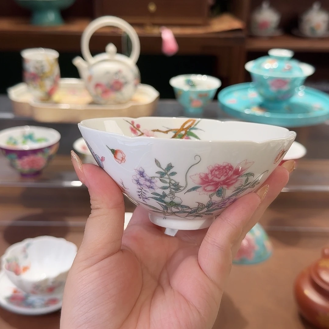 珐琅彩主人杯茶具套装