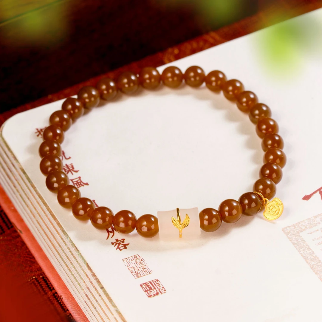 节节高/18k金糖玉手串