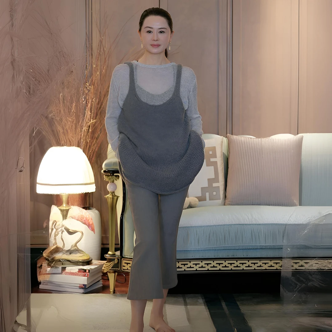 璇之恋·王璇·品味裤/大地灰·王璇原创设计～时尚气质优雅七分裤