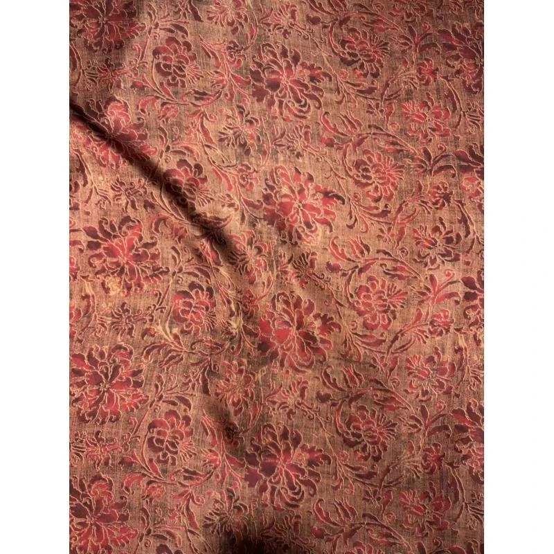 皮子 红佛手莲  布头 高清数码印花      纠结颜色慎拍