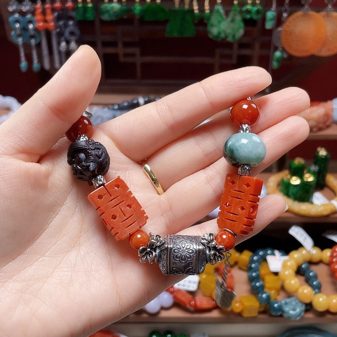 翡翠未镶嵌手链饰品