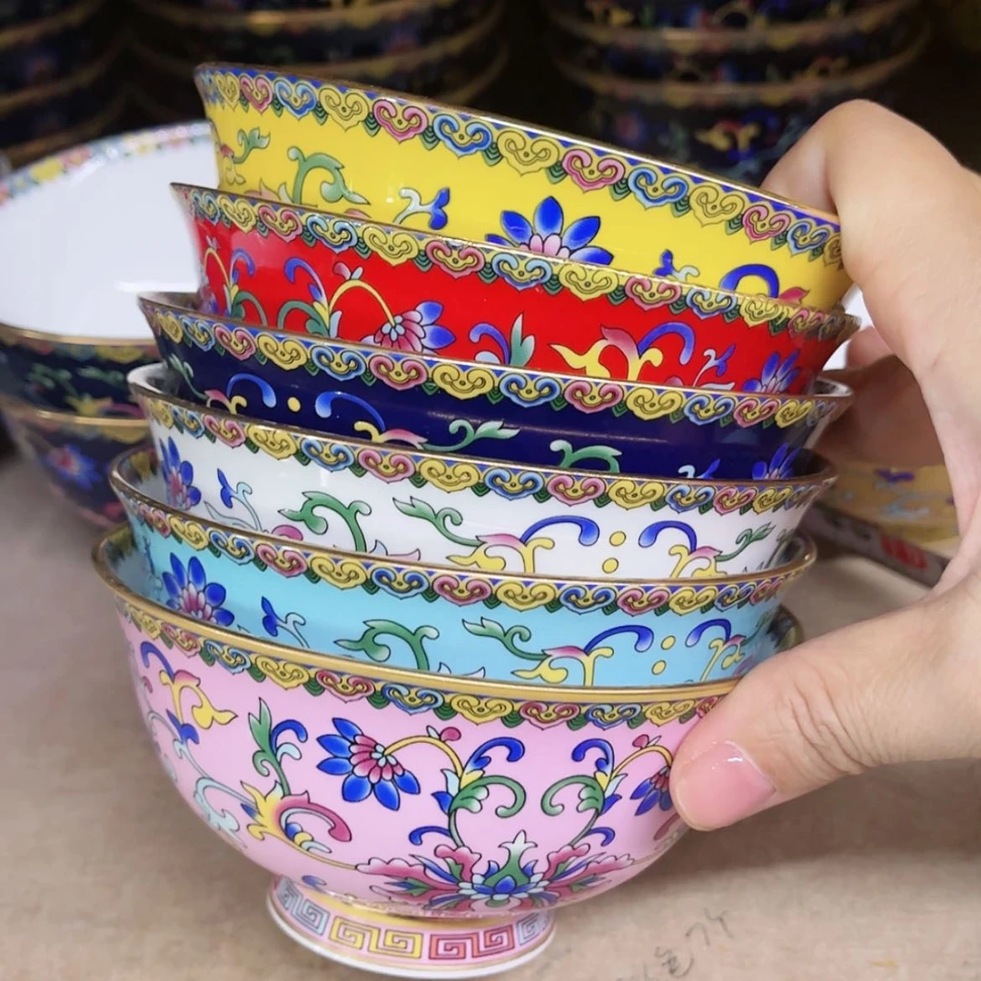 【闪购商品】珐琅4.5寸6个………………