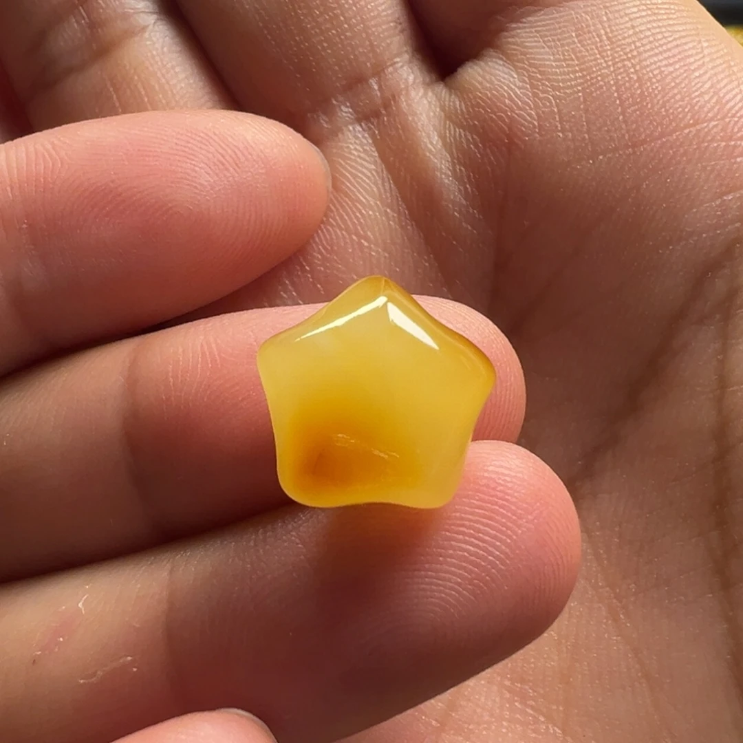 蜜蜡颈饰未镶嵌星星（打孔不退换）