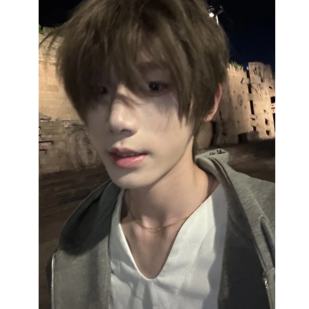【杨多余专属】假发男精修款冷棕韩式微分碎盖全头套时尚自然仿真发
