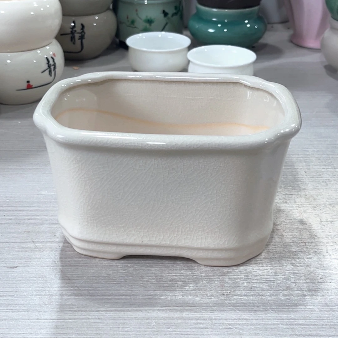 口径   17*12*10陶瓷绿植多肉微瑕花盆