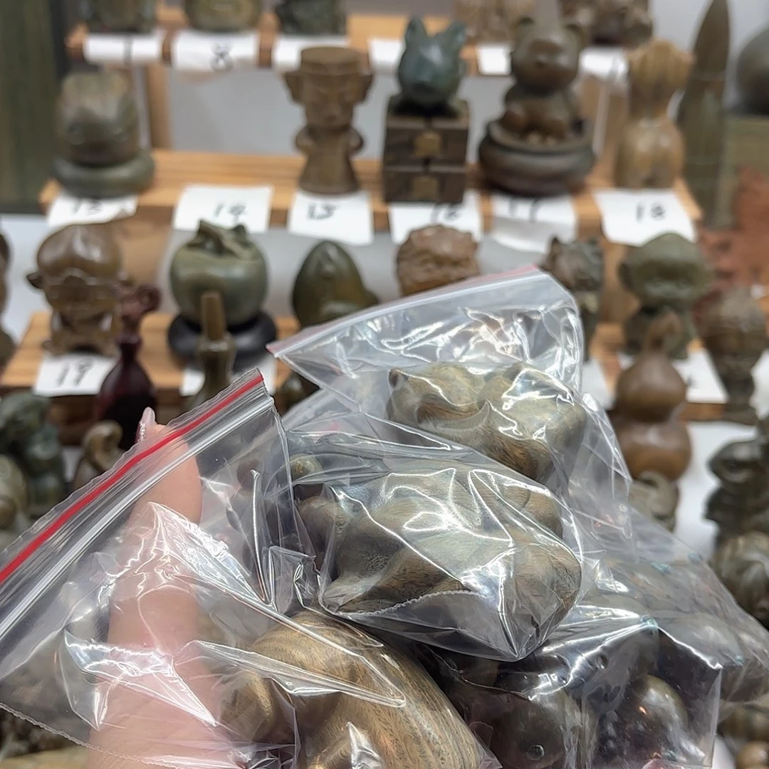 C***f木绿檀木各种把件