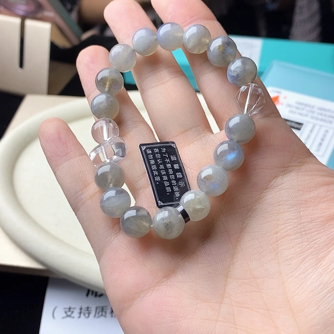 银S925镀金镶嵌手链水晶